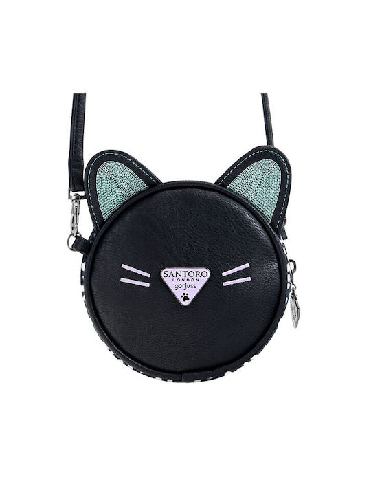 Santoro Smitten Kitten Kinder Rucksack Umhängetasche Schwarz 13.5cmx5.5cmx13.5cmcm