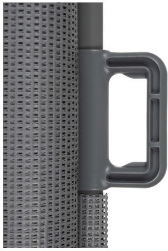Foldable Security Door with Screws Made of Plastic in Gray Color 160x13x85cm