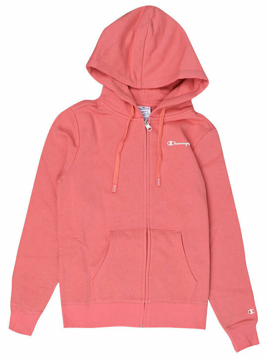 Women's Sweatshirt Jacket Hooded Pink