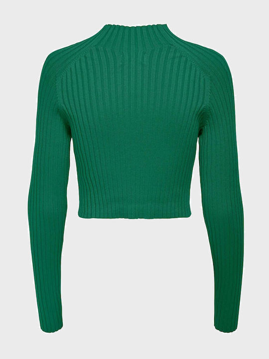 Γυναικείο Crop Top Μακρυμάνικο Πράσινο