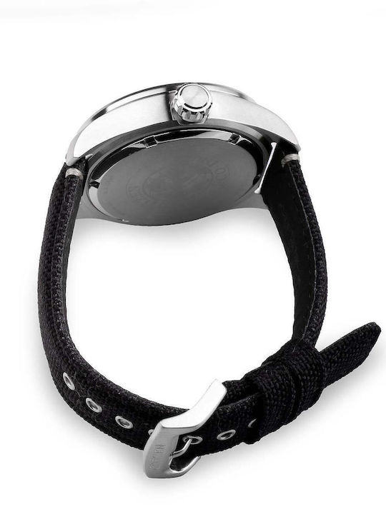 Citizen Herrenuhr 43mm Eco - Antrieb mit Schwarz Stoffarmband