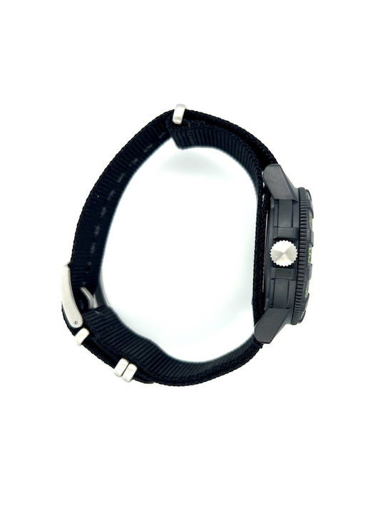 Luminox Мъжки Часовник 44мм На батерия с Черен Текстилна Каишка