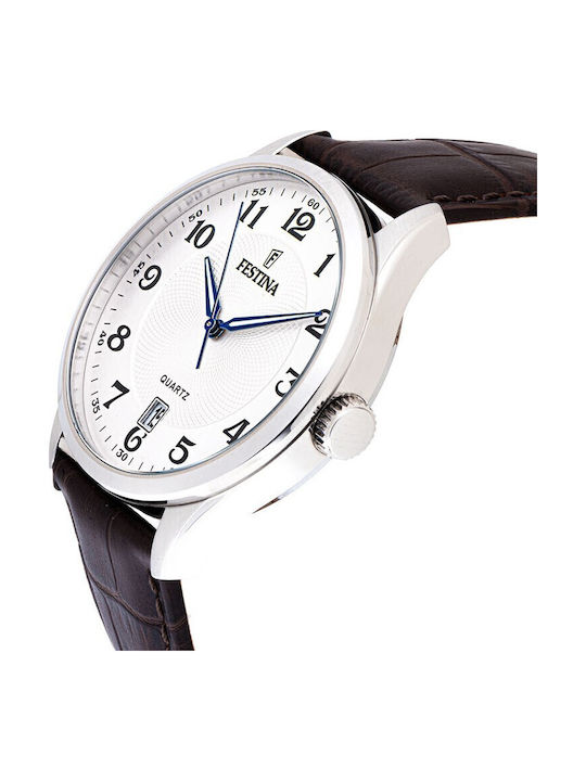 Festina Ρολόι Μπαταρίας με Δερμάτινο Λουράκι Festina Ρολόι Μπαταρίας με Δερμάτινο Λουράκι