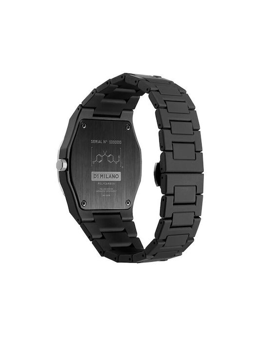 D1 Milano Watch Battery with Black Metal Bracelet