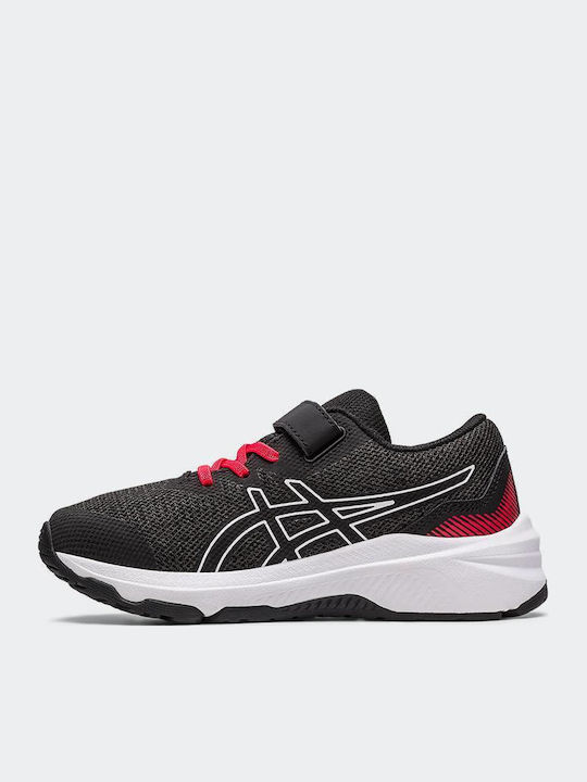 GT-1000 11 PS Kids Sports Shoes Running with Hoop & Loop Closure Black