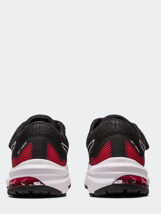 GT-1000 11 PS Kids Sports Shoes Running with Hoop & Loop Closure Black