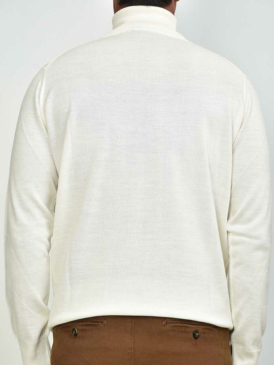 Ellemme Men's Long Sleeve Sweater Turtleneck White