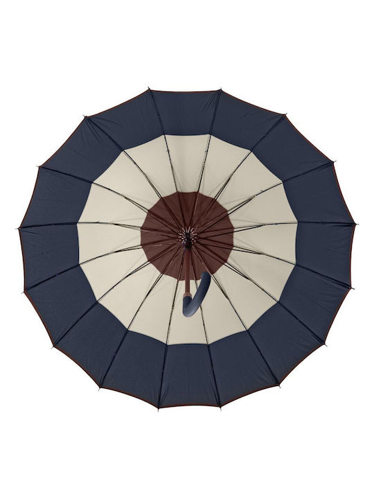 Benzi Automatic Umbrella with Walking Stick Blue