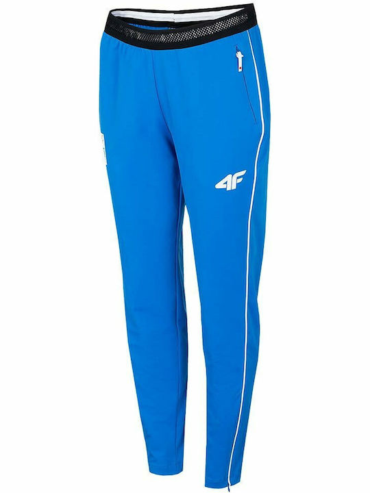 4F Greece Tokyo 2020 Pantaloni de trening pentru femei Albastru