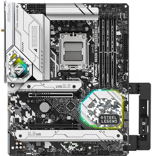 ASRock B650E Steel Legend WiFi Motherboard ATX με AMD AM5 Socket 90-MXBJY0-A0UAYZ