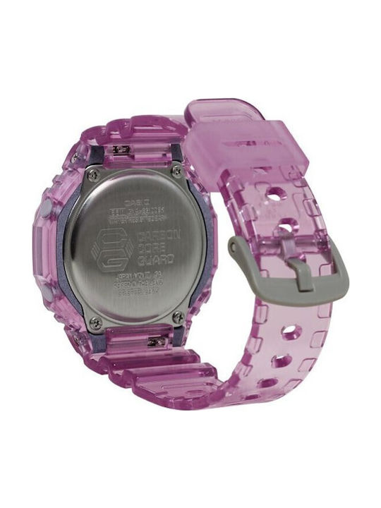 Casio G-Shock Digital/Analog Women's Watch with Purple Rubber Strap