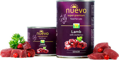 Nuevo Senior Wet Food for Senior Cat in Can with Lamb 400gr