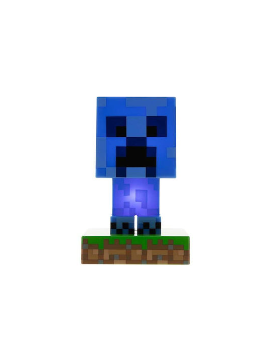 Paladone Lampă decorativă pentru copii Minecraft Creeper Albastru 11εκ.