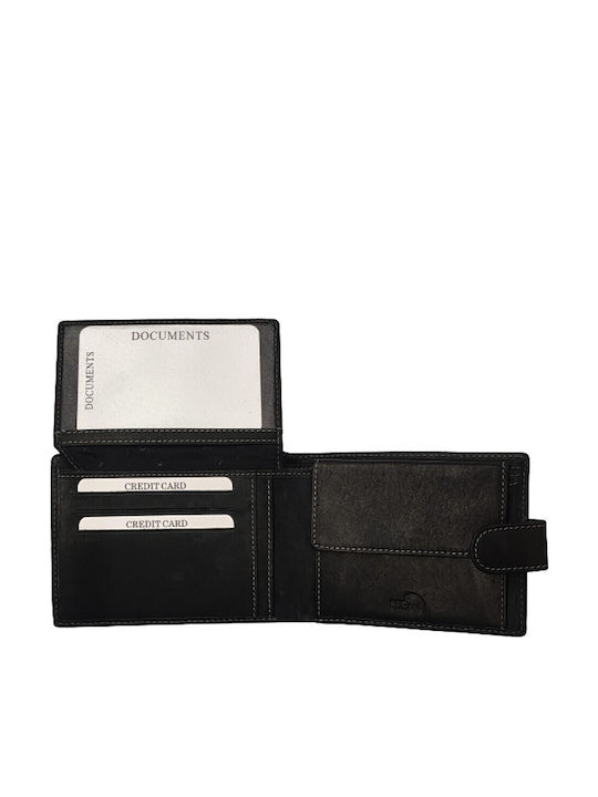 LX Leather Men's Wallet Classic with RFID Black