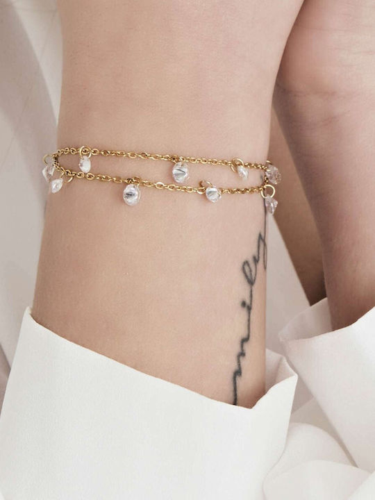 Luca Barra Bracelet Chain made of Steel Gold Plated