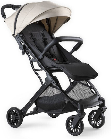 Interbaby Baby Stroller Suitable from 6+ Months Black/Beige 6kg