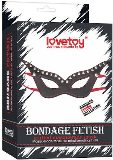 Lovetoy Bondage Fetish Masquerade BDSM Maske in Schwarz Farbe