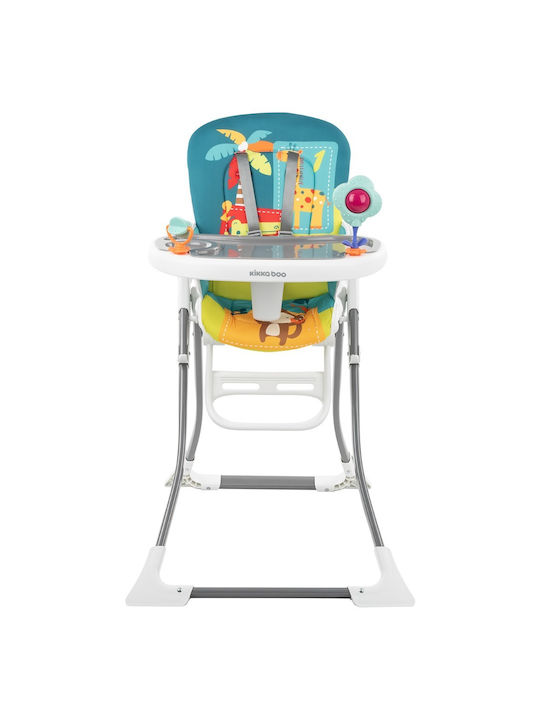 Kikka Boo Izzy Foldable Baby Highchair with Adjustable Height Blue