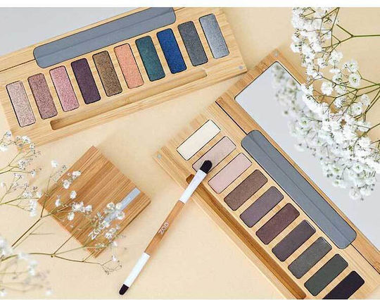 Zao Organic Makeup Clin d’oeil Eyeshadow Palette Παλέτα με Σκιές Ματιών σε Στερεή Μορφή