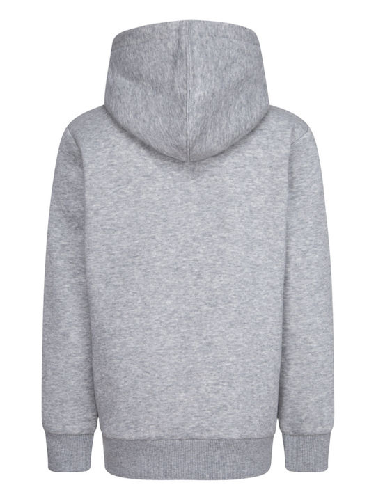 Fleece Kids Sweatshirt with Hood Gray