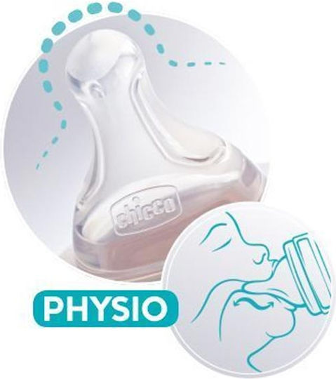 Chicco Πλαστικό Μπιμπερό Well Being Κατά των Κολικών με Θηλή Σιλικόνης 250ml για 2+ μηνών Light Blue Lion