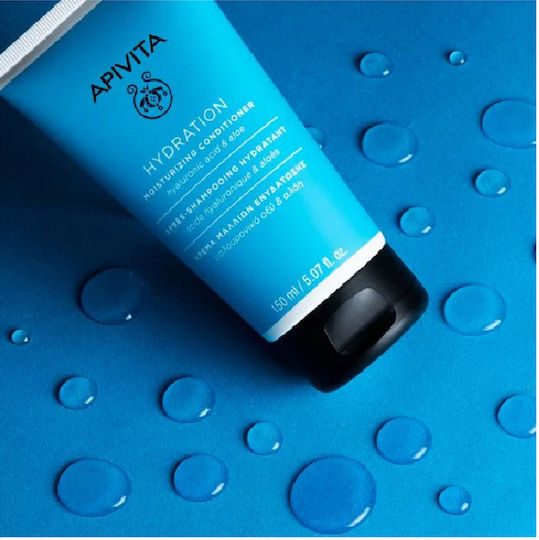 Apivita Hydration Haarpflegeset zur Feuchtigkeitspflege für alle Haartypen mit Shampoo und Conditioner 2Stück