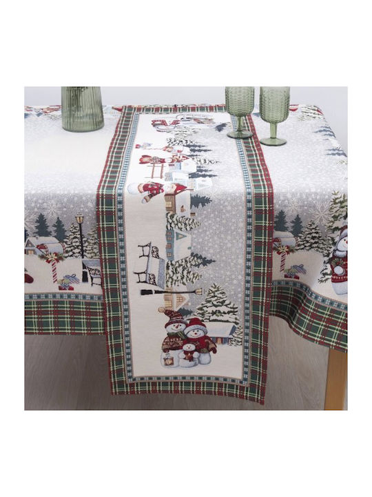 Dimeco 8944 Christmas Tablecloth Runner Fabric Multicolour L140xW45cm 1pcs