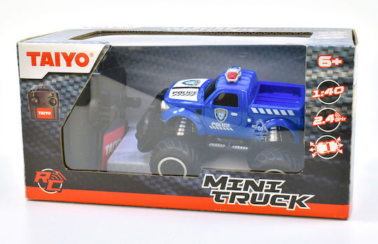 Taiyo Mini Police Truck Ferngesteuertes Auto Blau