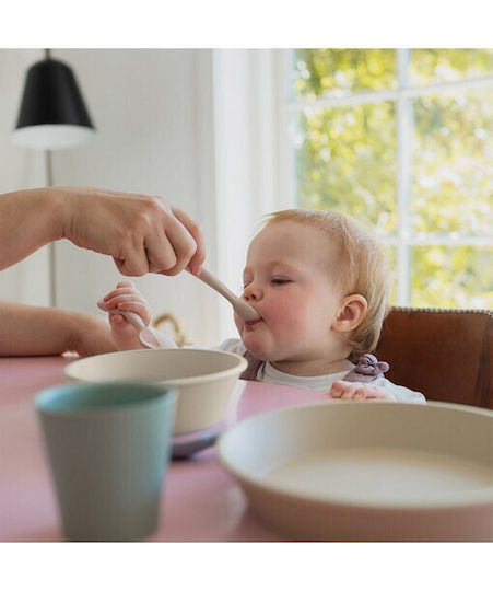 Bibs Baby Set with Spoons made of Plastic Cloud 2pcs