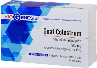 Viogenesis Goat Colostrum 500mg Supplement for Immune Support 60 caps