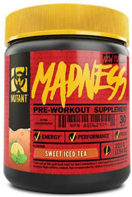 Mutant Madness Pre Workout Supplement 225gr Roadside Lemonade