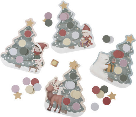 Board Game X Mas Tree for 1-4 Players 3+ Years Old (EN) Little Dutch