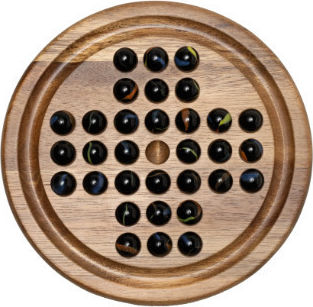 Επιτραπέζιο Παιχνίδι Marble Solitaire (EN) Natural Games