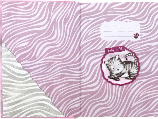 Santoro Ruby Wild Notizbuch 192 Blätter Geregelt Rosa