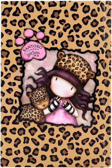 Santoro Wild Rurrrrrfect Love Σημειωματάριο 192 Φύλλων Ριγέ με Σκληρό Εξώφυλλο Πολύχρωμο