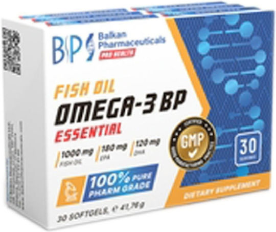 Balkan Pharmaceuticals Omega 3-BP Essential Fish Oil 1000mg 30 softgels