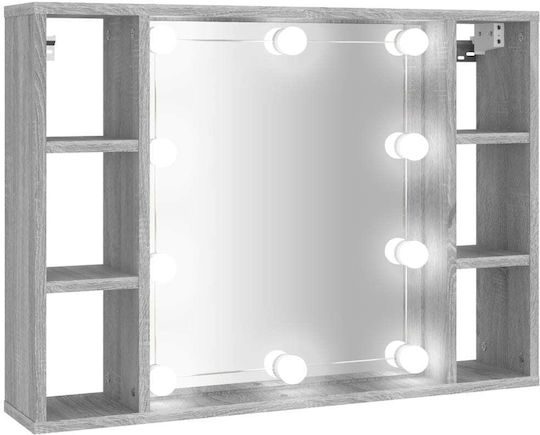 vidaXL Ορθογώνιος Led με Ντουλάπι, Ράφι & Υποδοχή Λαμπτήρα 76x55cm vidaXL Ορθογώνιος Led με Ντουλάπι, Ράφι & Υποδοχή Λαμπτήρα 76x55cm