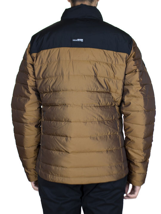 Diverse System Suveru Men's Winter Puffer Jacket Brown