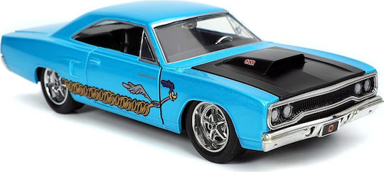 Jada Toys Looney Tunes Wile E. Coyote & 1970 Plymouth Road Runner Vehicle Replica Length 10cm Scale 1:24