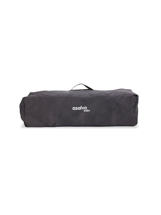 Asalvo Complet Loc de joacă 2 Nivele cu Schimbător & Saltea Gri 65x125cm