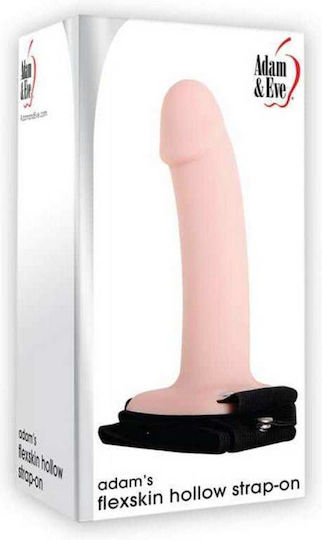 Adam & Eve Adam's Flexskin Hollow Gurtzeug mit Dildo 16cm in Hautfarbe