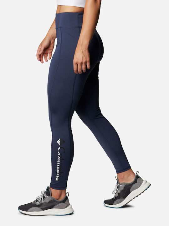 Columbia River Frauen Lang Leggings Marineblau