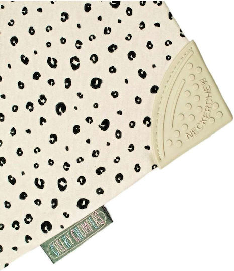 Cheeky Chompers Bandana Stoff mit Taste Beige