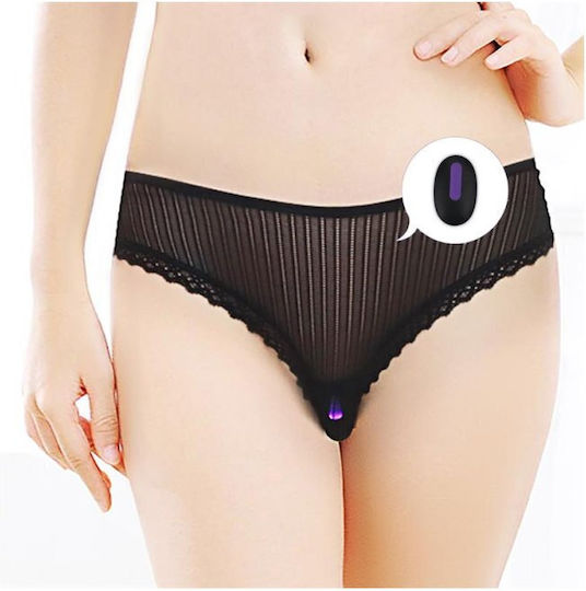 Lovetoy iJoy Remote Vibrating Panty Mini Δονητής για Ζευγάρια με Απομακρυσμένο Έλεγχο 7cm Μαύρος