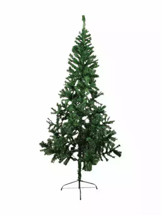 Christmas Green Tree with Plastic Base H210cm