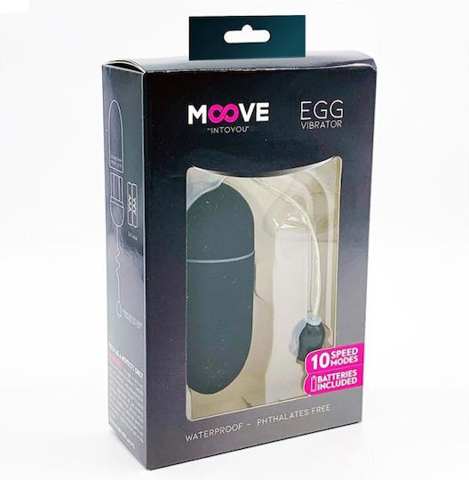 IntoYou Moove Intoyou Egg Vibrator Δονητής Egg Black