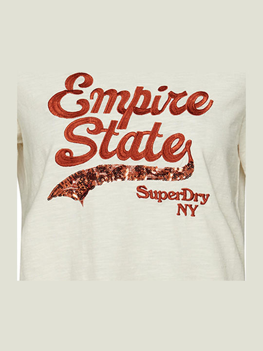 Vintage Logo Дамска T-shirt Бежов