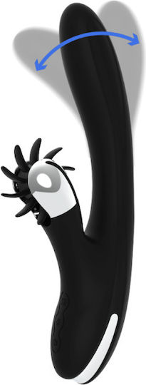 Dream Love Black & Silver Grimm Δονητής Rabbit 24cm Black