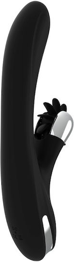 Dream Love Black & Silver Johnny Δονητής Rabbit 24cm Black