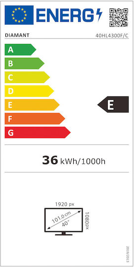 Horizon-Europe Τηλεόραση 40" Full HD LED Diamant (2022) 40HL4300F/C